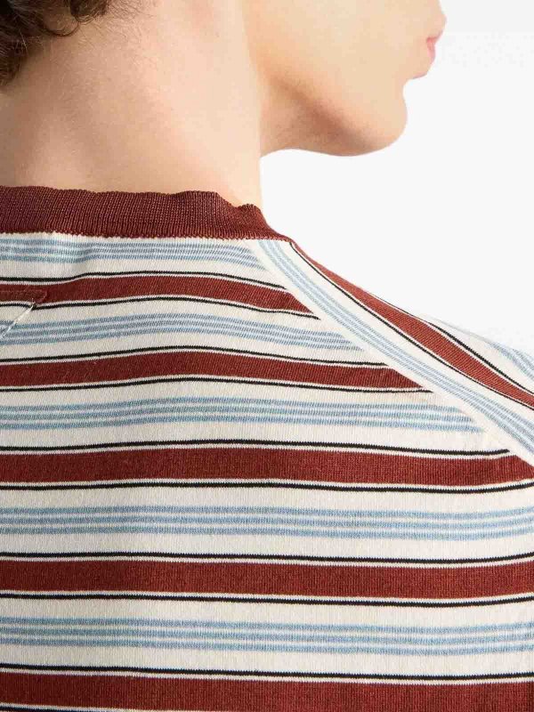 The Best Shops PRADA: crew necks - Cotton Crew-Neck Sweater