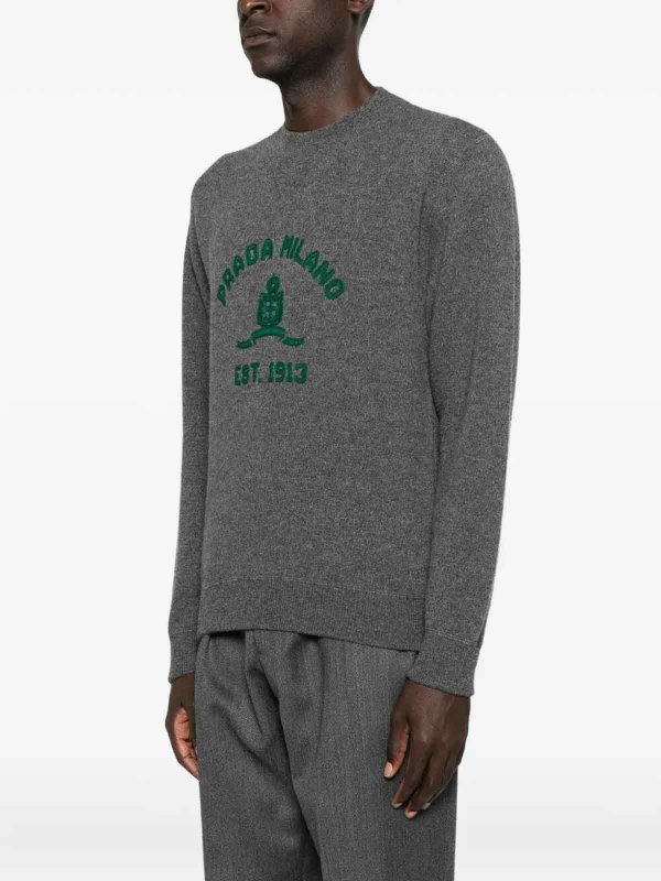 PRADA: crew necks online - Cashmere-Wool Sweater