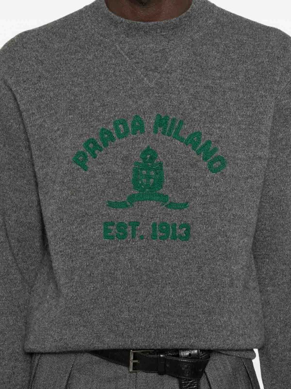 The Best Shops PRADA: crew necks - Cashmere-Wool Sweater