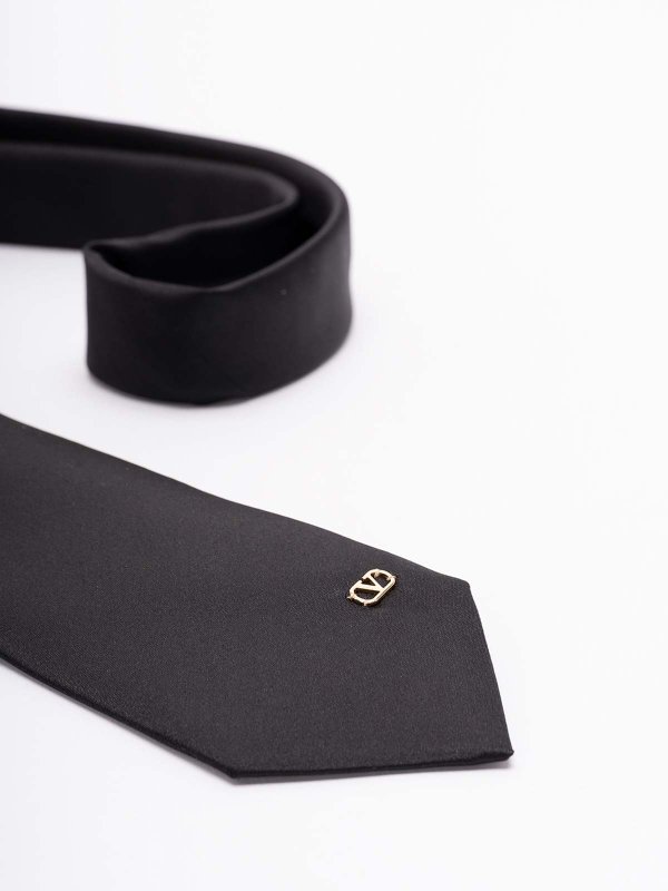 VALENTINO GARAVANI: ties & bow ties online - `Metal Vlogo` Tie