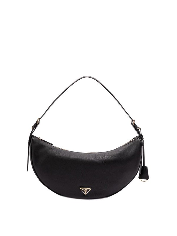 PRADA: shoulder bags - ` Demi-Lune` Large Shoulder Bag