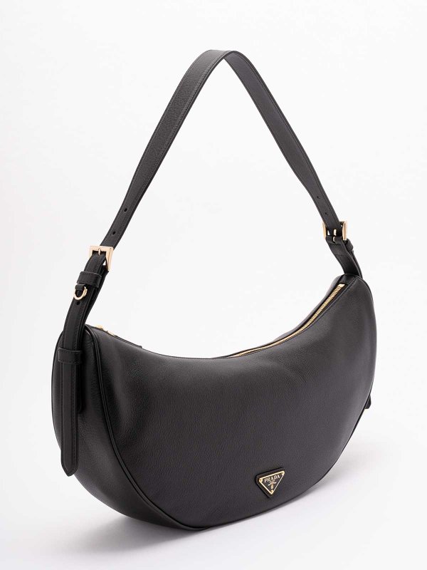 The Best Shops PRADA: shoulder bags - ` Demi-Lune` Large Shoulder Bag