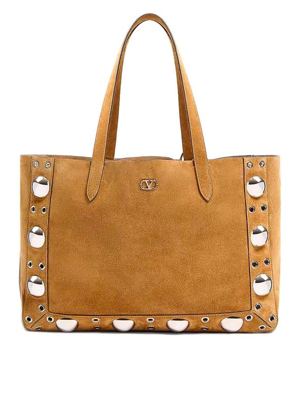 VALENTINO GARAVANI: トートバッグ - トートバッグ - ベージュ