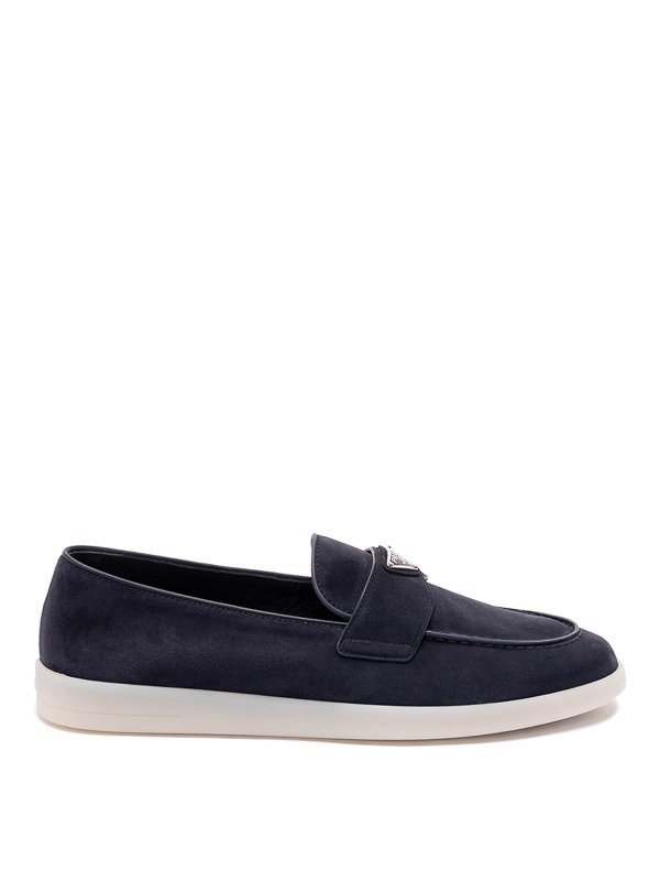 PRADA: Loafers & Slippers - Suede Loafers