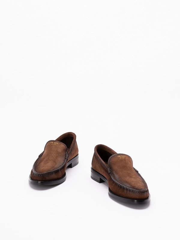 PRADA: Loafers & Slippers online - Suede Loafers