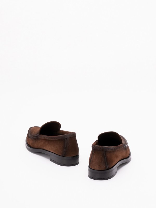 The Best Shops PRADA: Loafers & Slippers - Suede Loafers