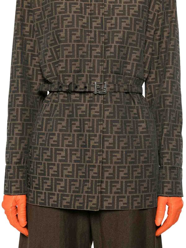 Jacket Ff Canvas shop online: FENDI