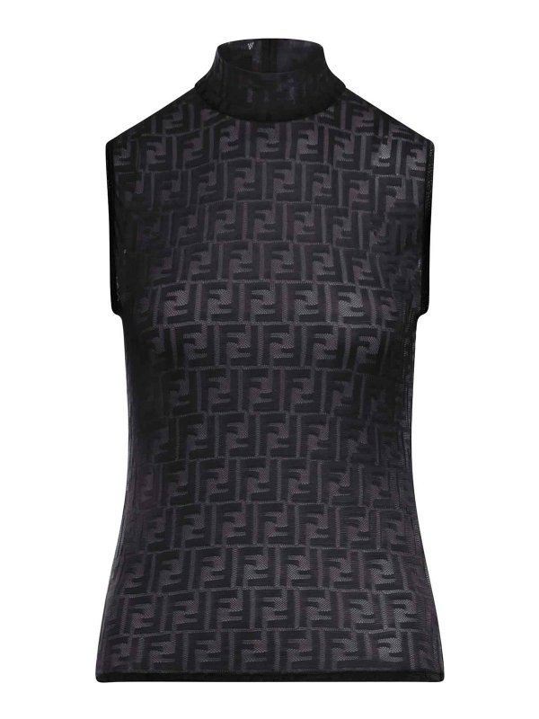 FENDI: Tops & Tank tops - Ff Lace Top