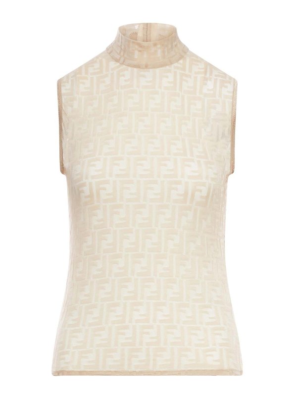 FENDI: Tops & Tank tops - Ff Lace Top