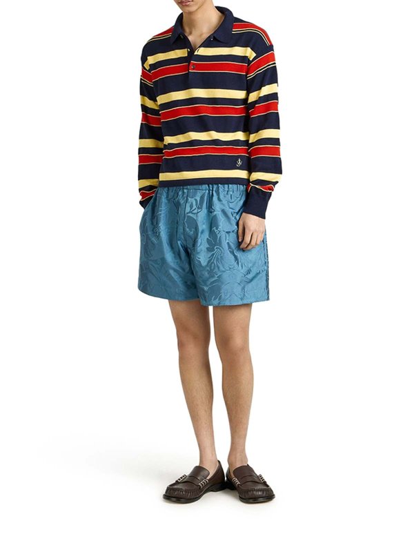 J.W. ANDERSON: polo online - Polo da rugby in maglia a righe