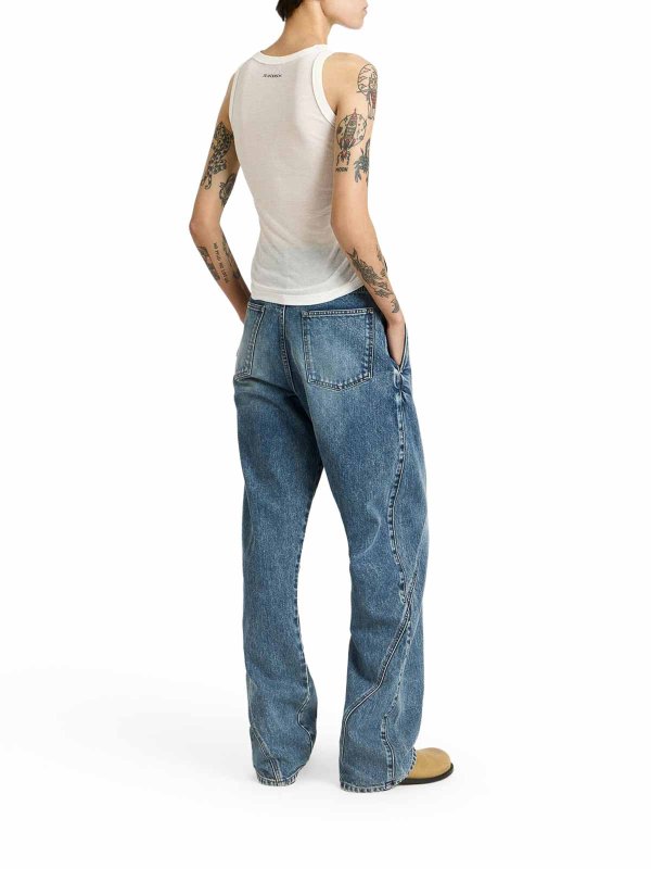 Workwear Jeans With Off-Centralized Closure shop online: J.W. ANDERSON