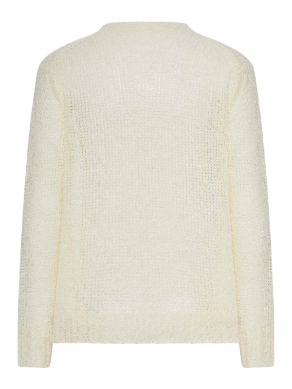 JIL SANDER: Strickpullover mit Rundhalsausschnitt online - Rundhalspullover - Nude