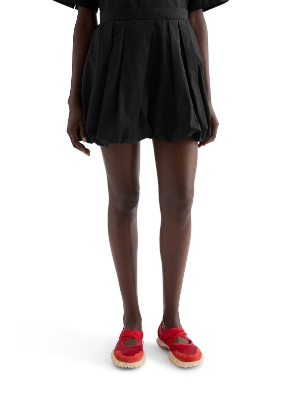 The Best Shops JIL SANDER: Trousers Shorts - Cotton Poplin Balloon Shorts