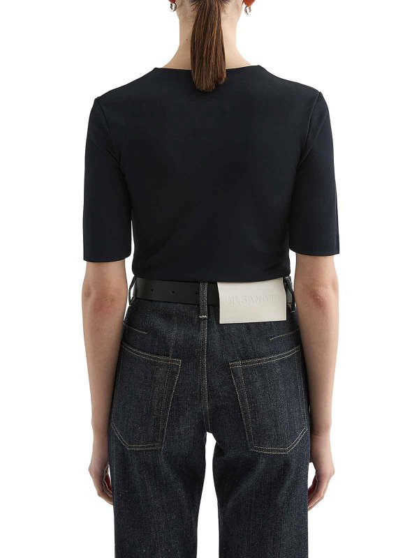 T-Shirt - Schwarz shop online: JIL SANDER