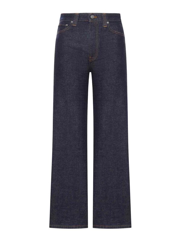 KHAITE: Straight Leg Jeans - Straight Leg Jeans - Blau