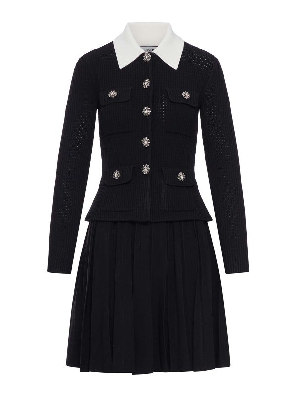 Self Portrait: Vestidos cortos - Vestido Corto - Negro