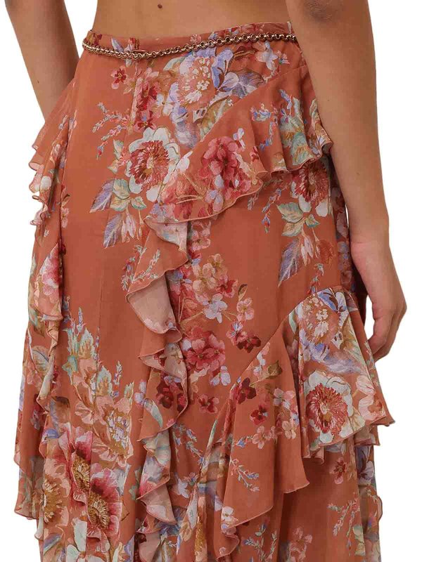 ZIMMERMANN buy online 膝丈/ミディスカート - マルチカラー