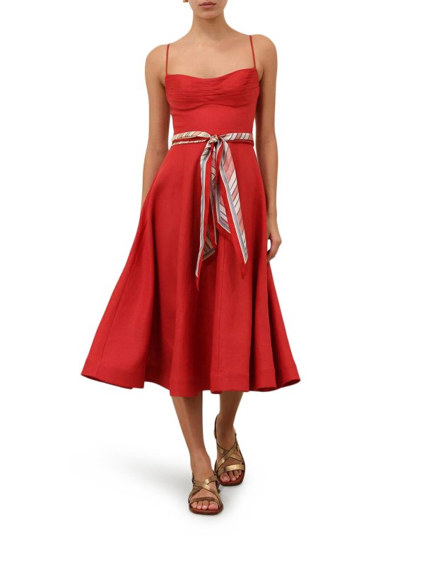 ZIMMERMANN: ニーレングスドレス online - 膝丈ドレス - 赤