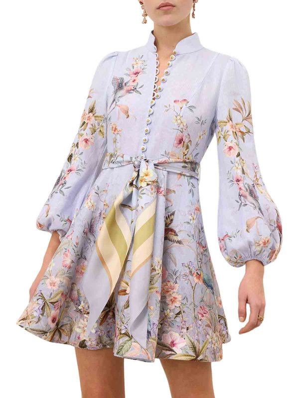 ZIMMERMANN: Kurze Kleider online - Kurzes Kleid - Blau