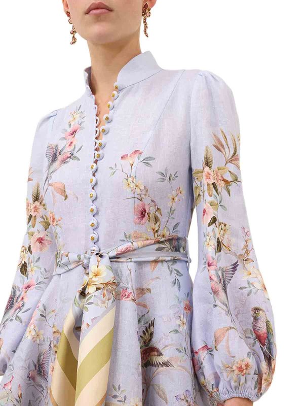 Kurzes Kleid - Blau shop online: ZIMMERMANN