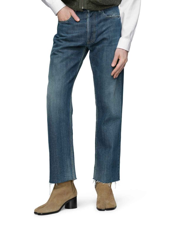 Maison Margiela: Straight Leg Jeans online - Straight Leg Jeans - Blau