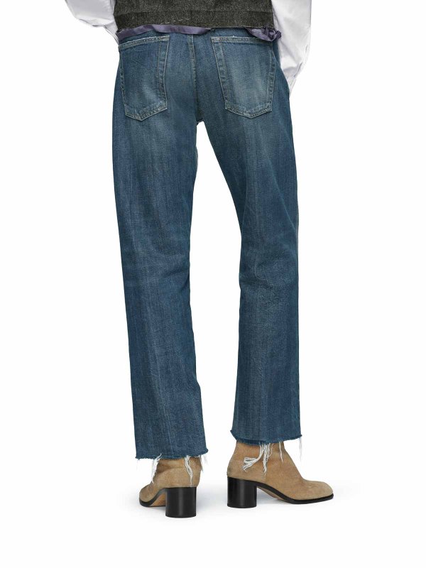 The Best Shops Maison Margiela: Straight Leg Jeans - Straight Leg Jeans - Blau