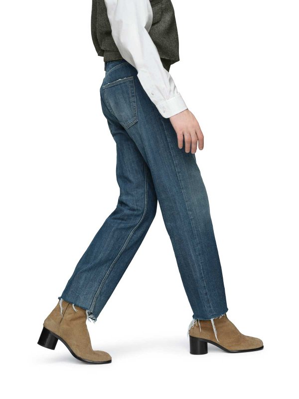 Straight Leg Jeans - Blau shop online: Maison Margiela