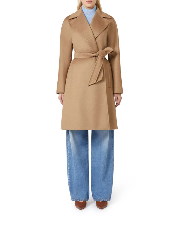 Max Mara: ニーレングスコート online - 膝丈コート - ヌードカラー