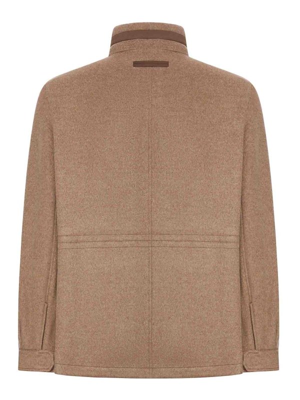 ZEGNA: knee length coats online - Oasis Cashmere Elements Coat