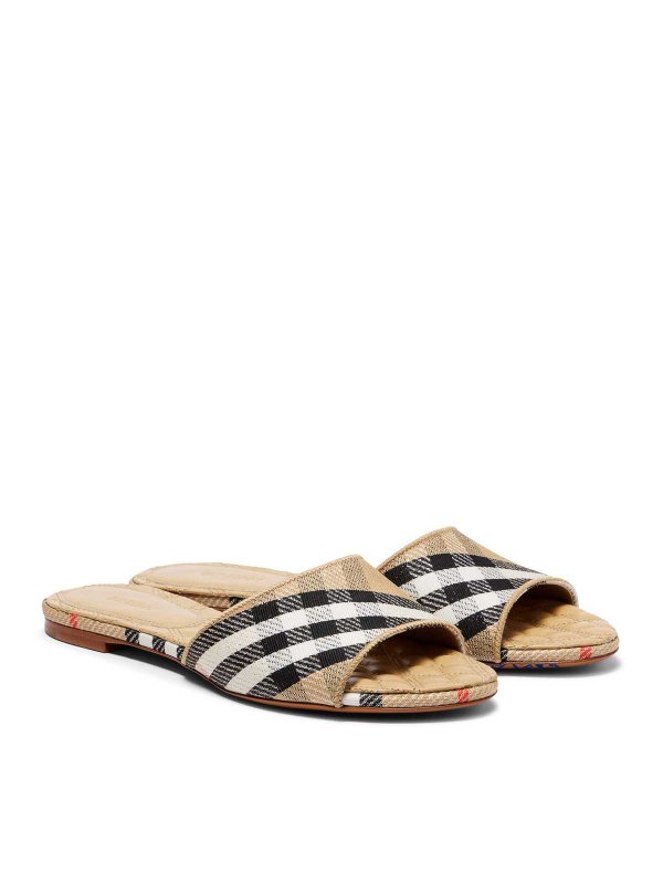 BURBERRY: sandali online - Scarpe Sloane a quadri