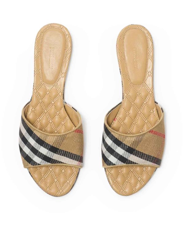 Scarpe Sloane a quadri shop online: BURBERRY