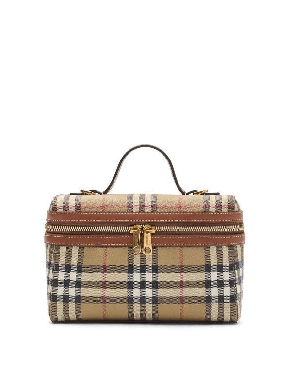 BURBERRY: トートバッグ - トートバッグ - ブラウン