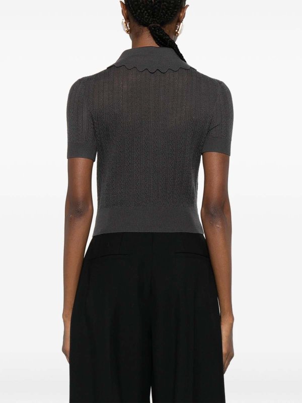 Self Portrait buy online ポロシャツ - グレー