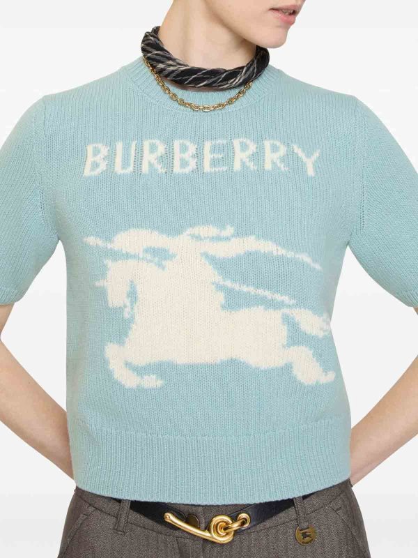 BURBERRY: maglia collo rotondo online - Maglione Ekd In Lana E Cashmere