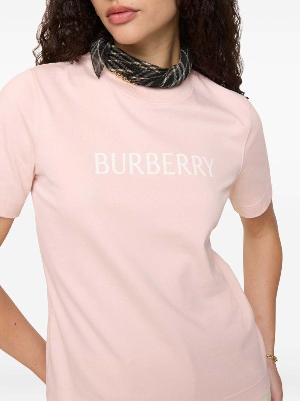 BURBERRY: T-shirts online - T-Shirt - Metallic