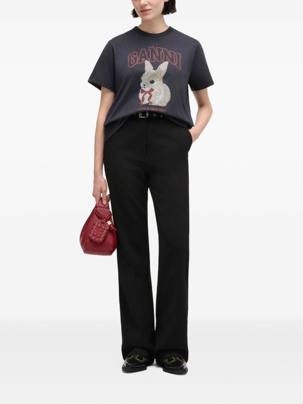 The Best Shops GANNI: Camisetas - Camiseta - Negro