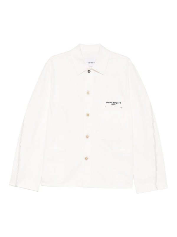 GIVENCHY: denim jacket - Denim Cotton Jacket