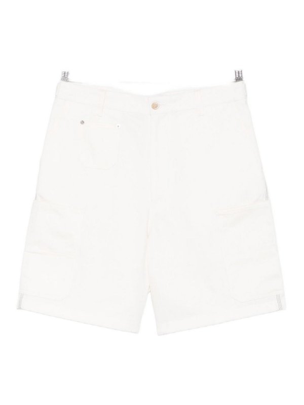 GIVENCHY: Trousers Shorts - Denim Cargo Shorts