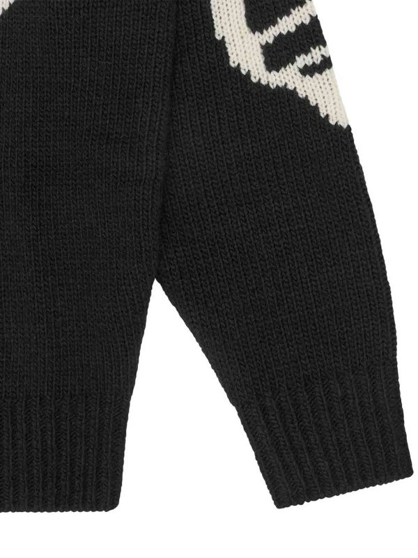 The Best Shops ICECREAM: Suéteres con cuello pico - Suéter Cuello Redondo - Negro