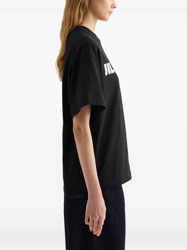 JIL SANDER: t-shirt online - T-shirt in cotone con logo