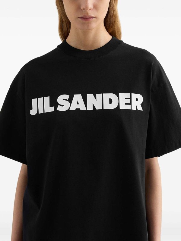 The Best Shops JIL SANDER: t-shirt - T-shirt in cotone con logo