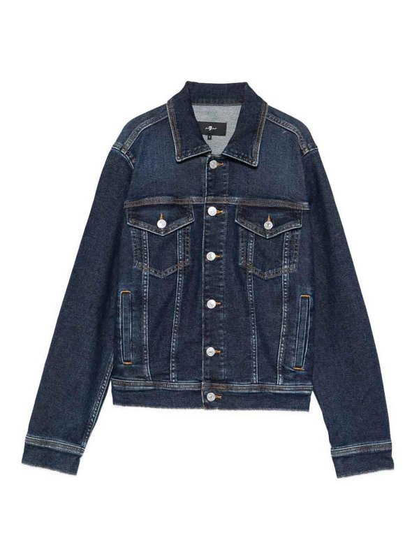 SEVEN: denim jacket - Adi Denim Trucker Jacket