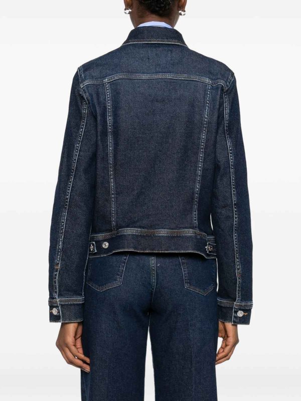 SEVEN: denim jacket online - Adi Denim Trucker Jacket