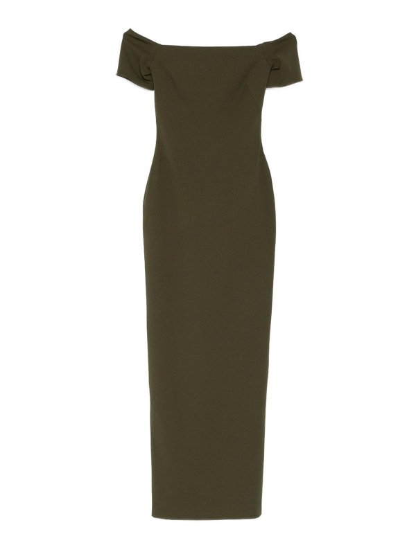 SOLACE LONDON: マキシドレス - マキシドレス - 緑