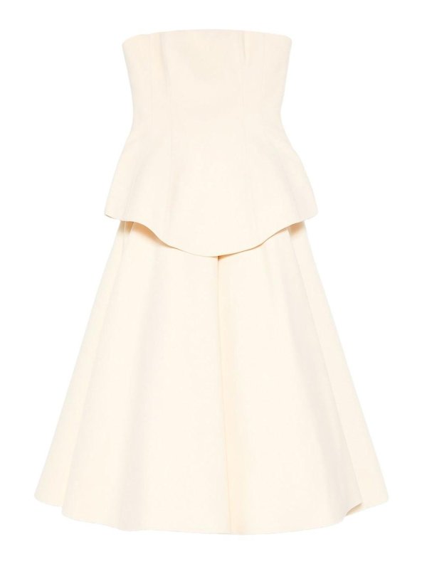 SOLACE LONDON: Vestidos largos - Vestido Largo - Blanco