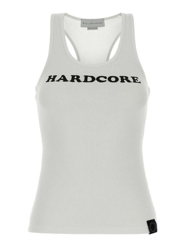 STELLA McCARTNEY: Tops & Tank tops - Hardcore Slogan Cotton Tank Top