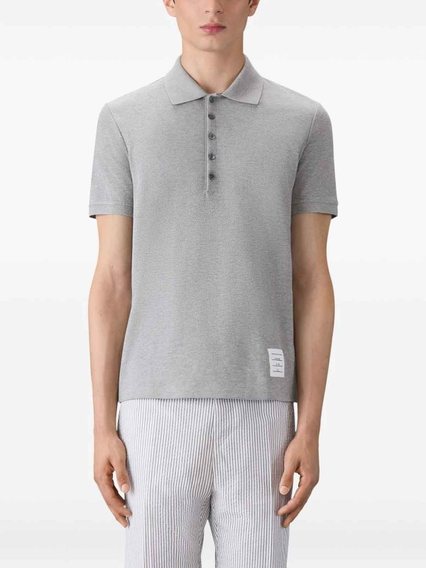 THOM BROWNE: polo online - Polo in cotone
