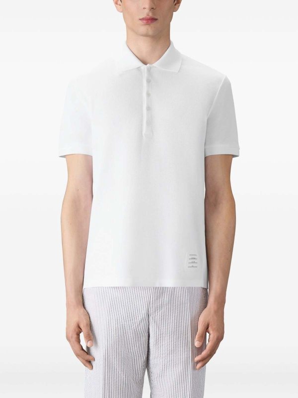 Polo - Blanco shop online: THOM BROWNE