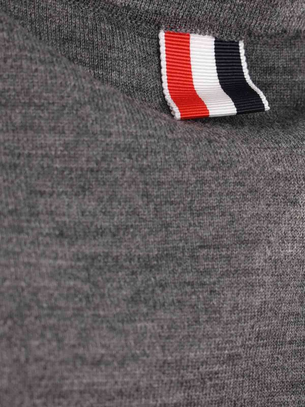 THOM BROWNE: polo shirts online - Wool Polo Shirt