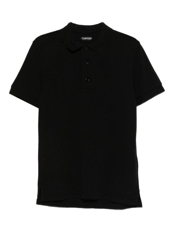 TOM FORD: polo shirts - Cotton Blend Polo Shirt